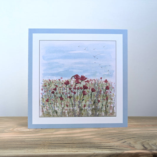 Poppy field Card