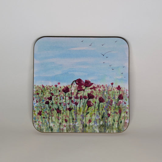 Poppy field Coaster