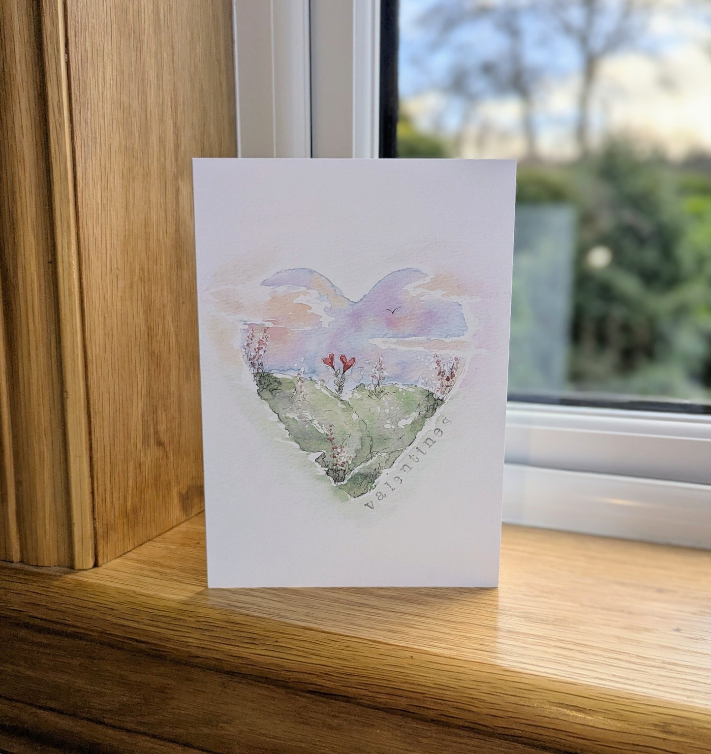 A5 Valentines Heart Card