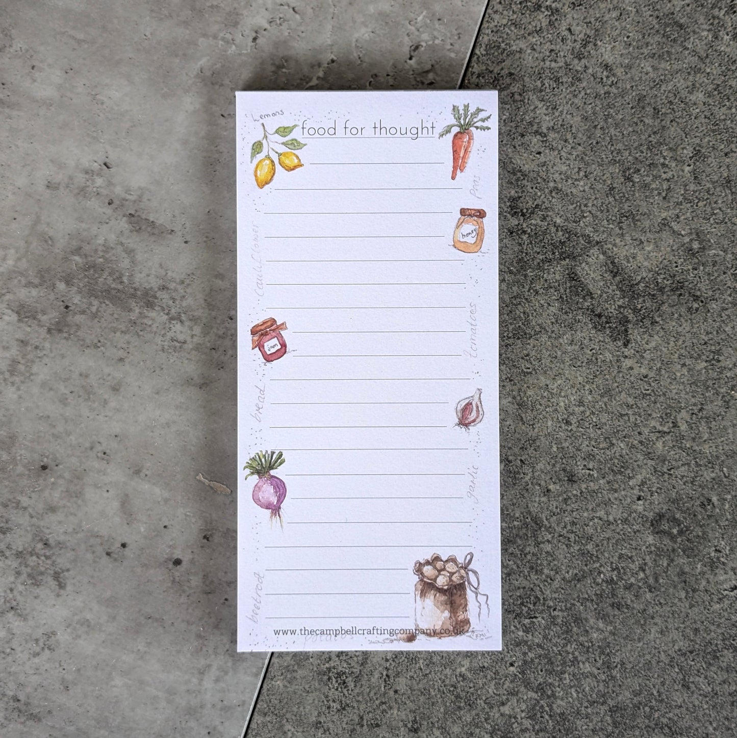 Food for thought DL Notepad